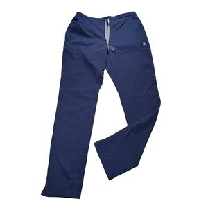 Figs Scrub Pants Womens Medium TALL Blue Technical Collection Medical
